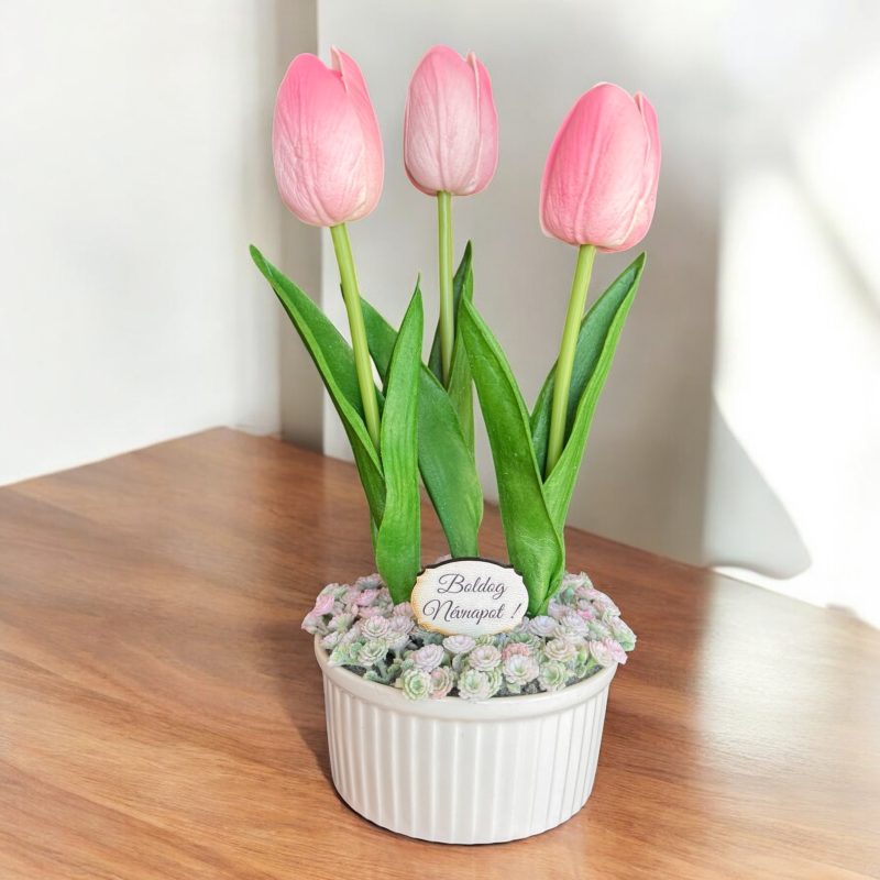 Tulipánköszöntő - rózsaszín