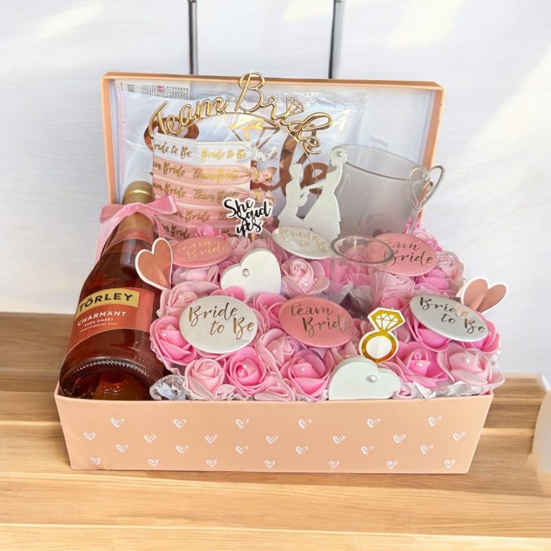 Lánybúcsú Party Csomag – Team Bride, Rózsaszín Elegancia