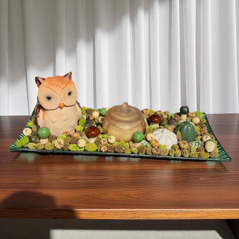 Őszi asztaldísz illatgyertyával