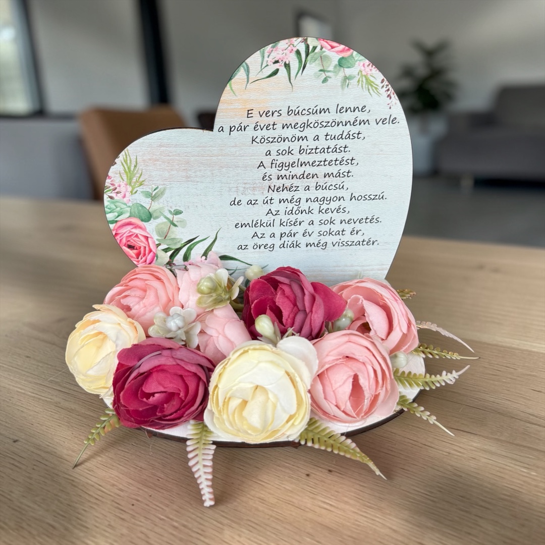 Óvodapedagógusnak köszönettel - "E vers búcsúm lenne..."