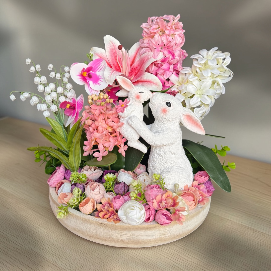 Tavaszi asztaldísz - nyuszi