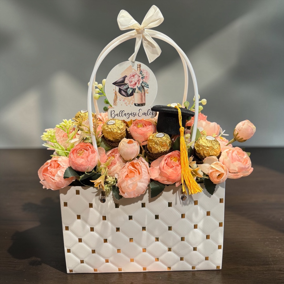 Ballagási ajándéktáska - ballagási emlék táblával