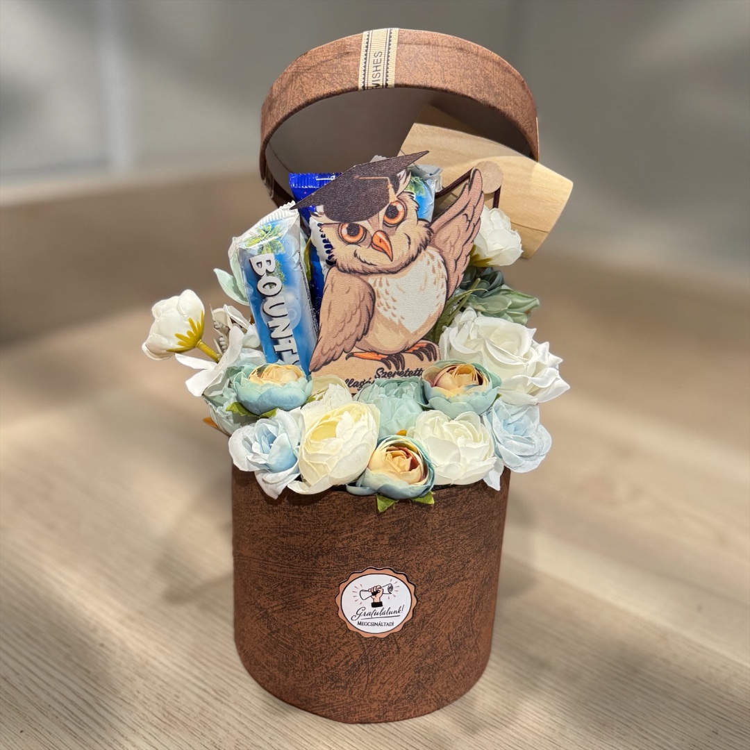 Ballagási ajándékbox - pénzátadóval