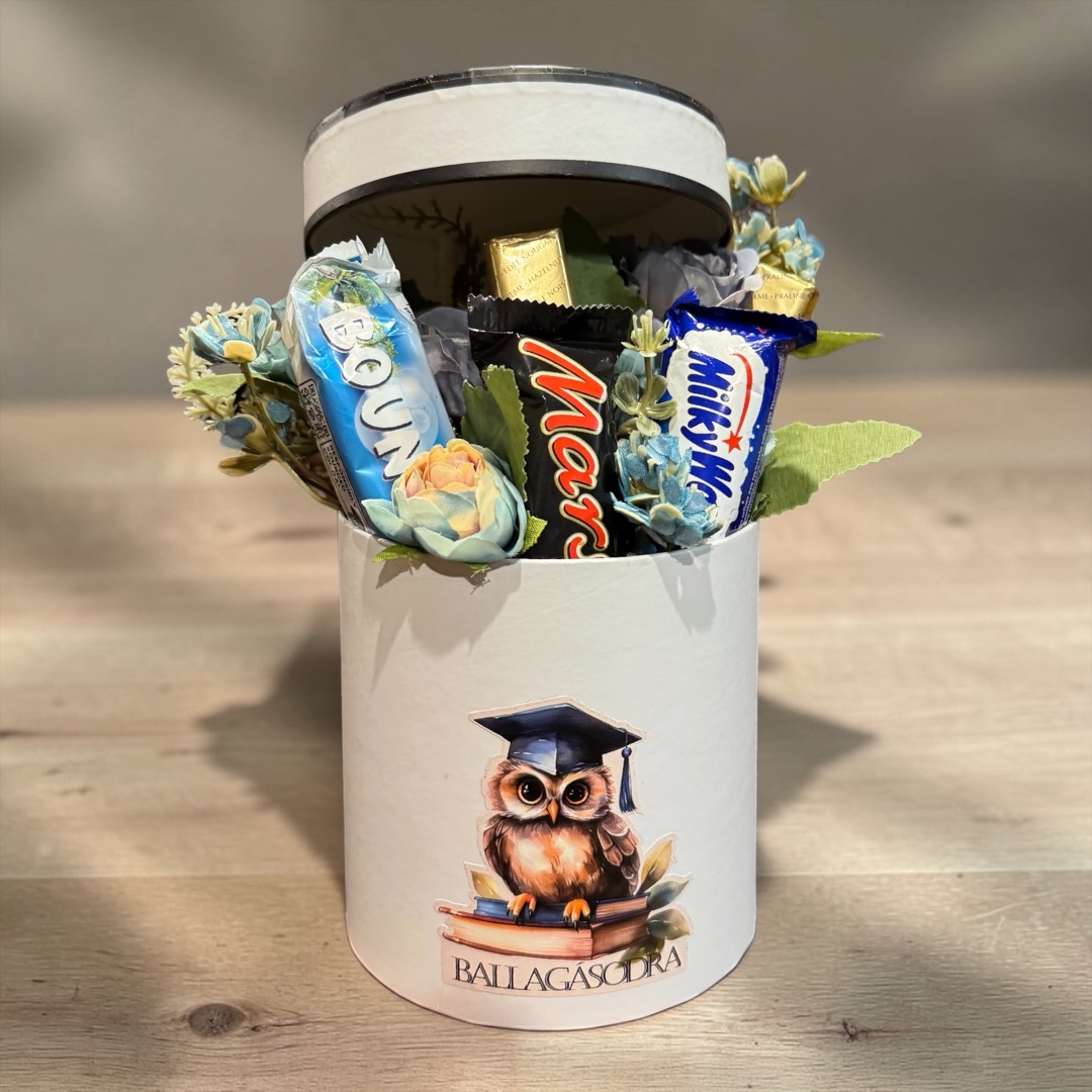 Ballagási ajándékbox - édességek