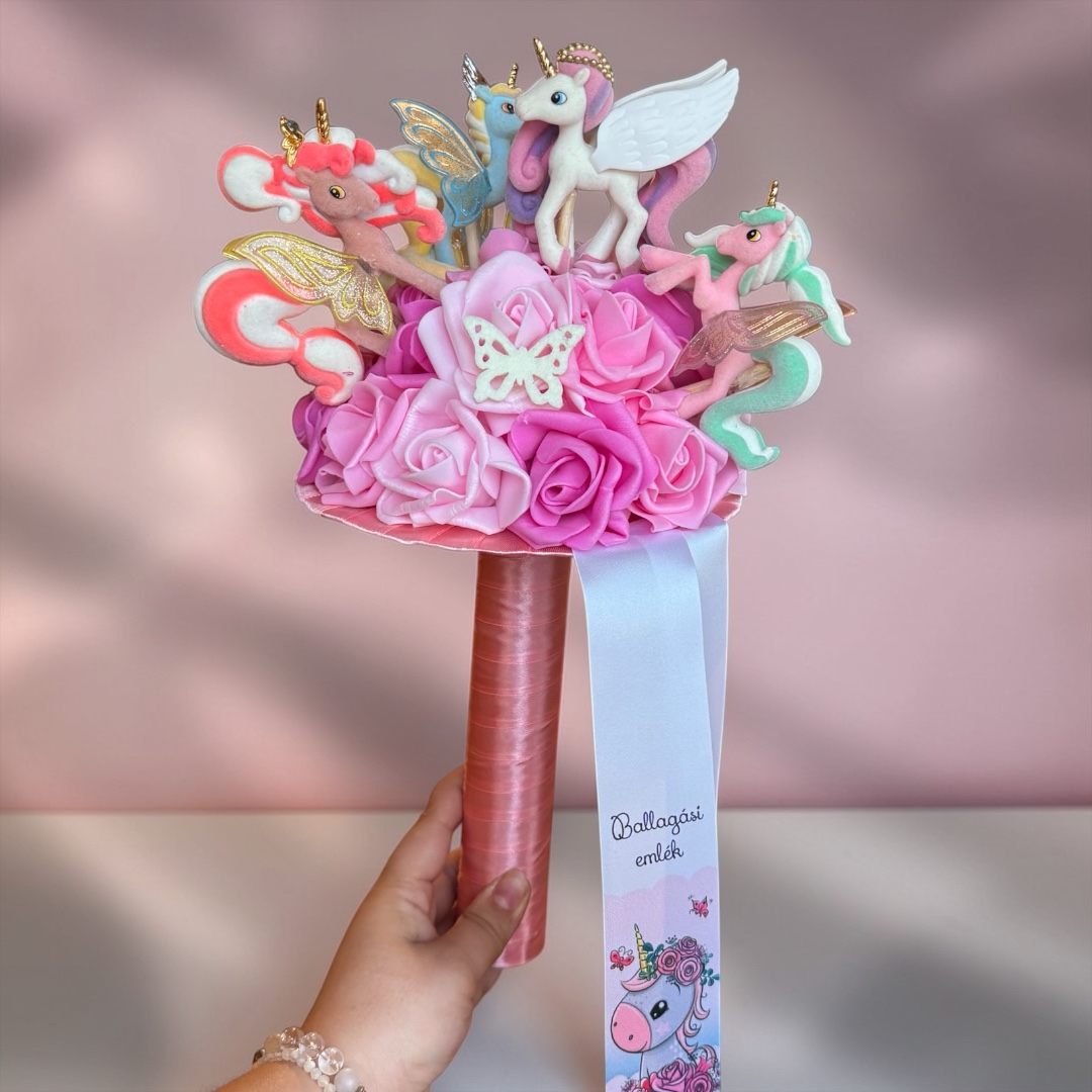 Ovis ballagási csokor - unikornis