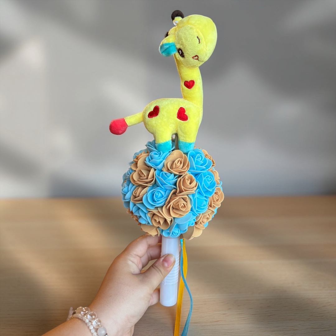 Bölcsis ballagási csokor - zsiráf