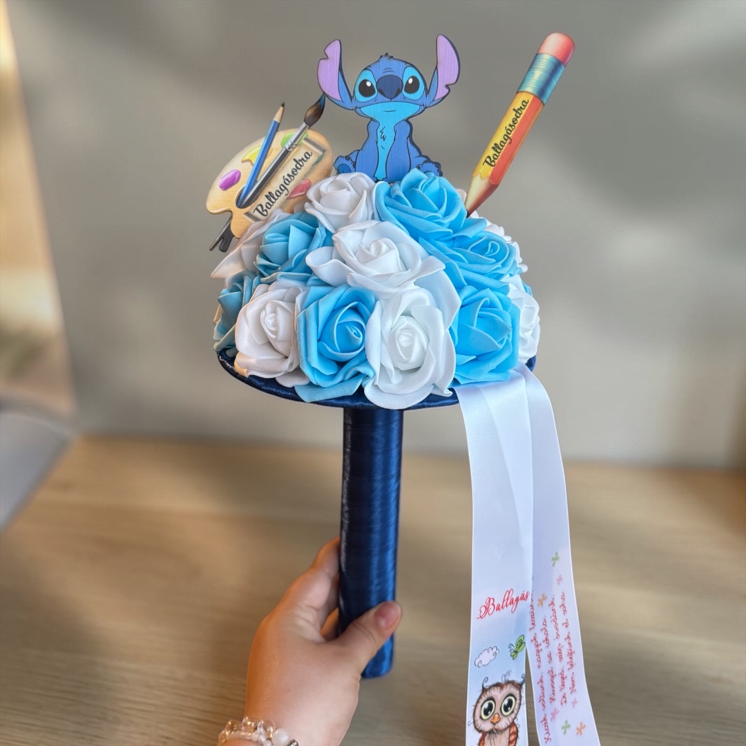 Ovis ballagási csokor - stitch