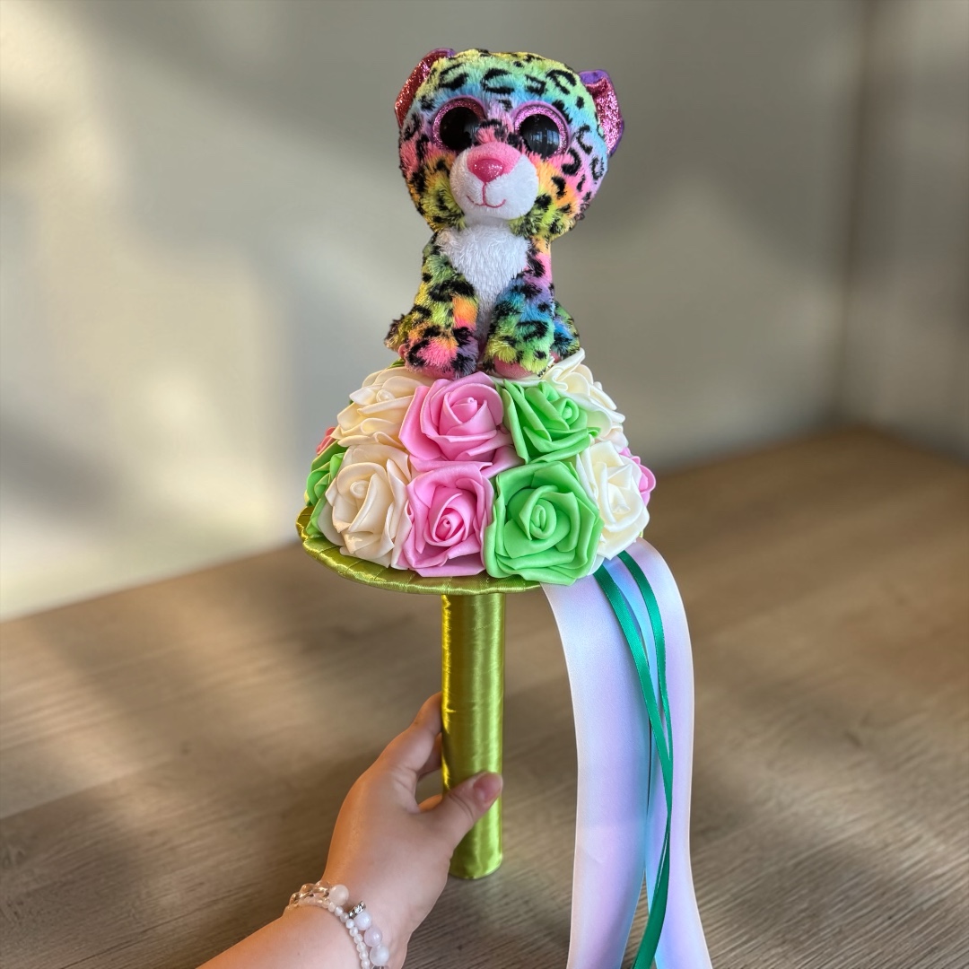 Ovis ballagási csokor - cica