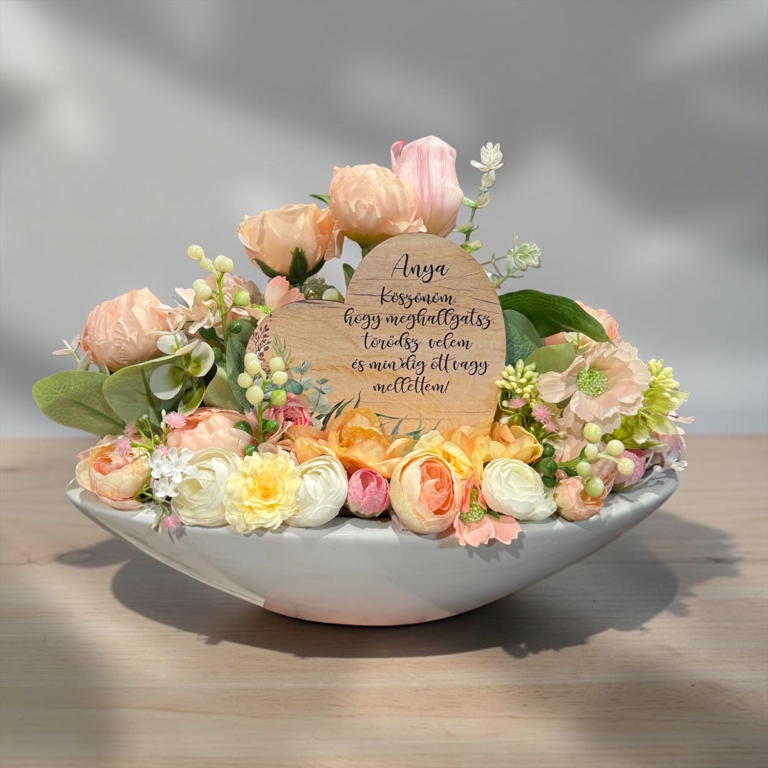 Anyák napi asztaldísz - Anya, köszönöm, hogy...