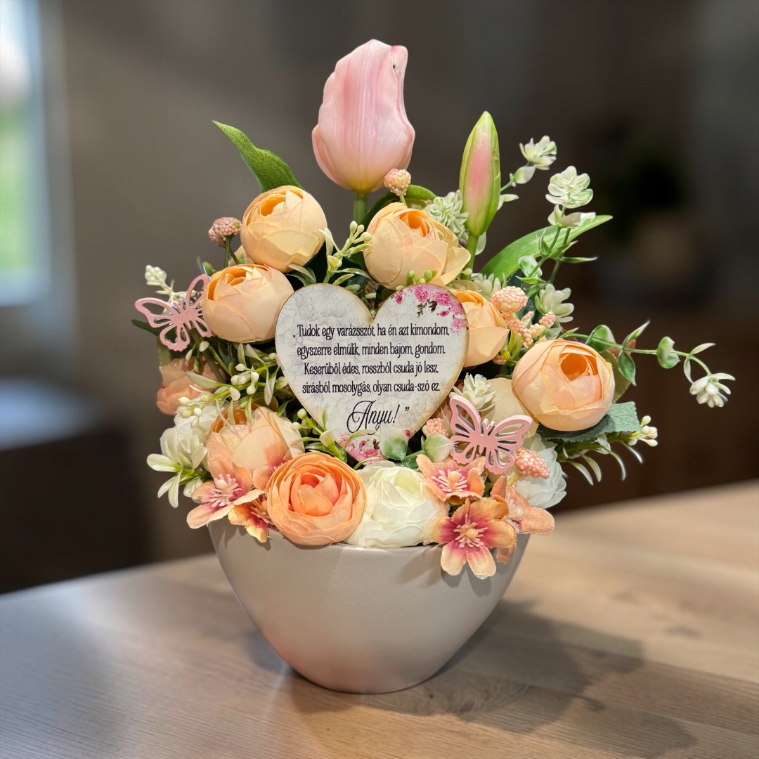 Anyák napi asztaldísz - tudok egy varázsszót
