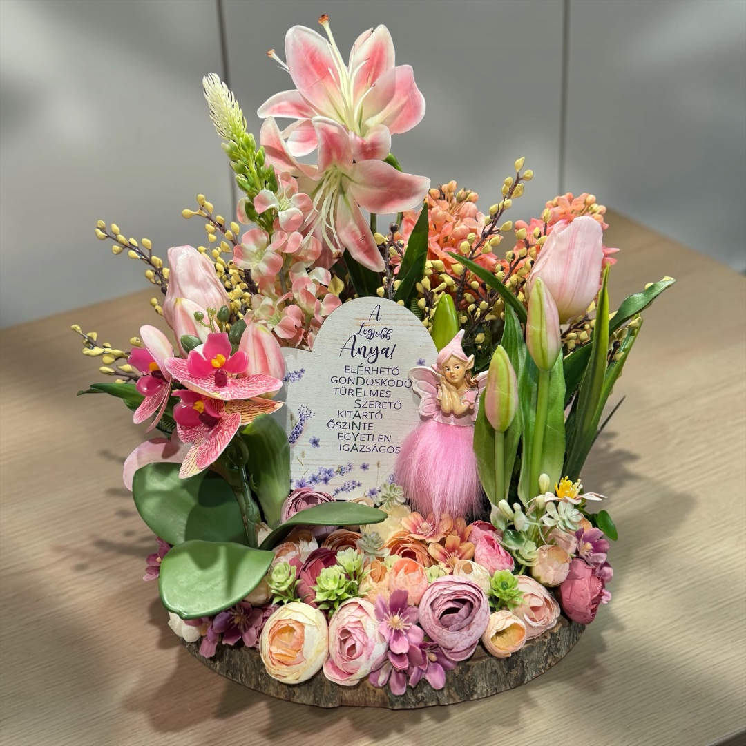 Anyák napi asztaldísz - Anya a legjobb