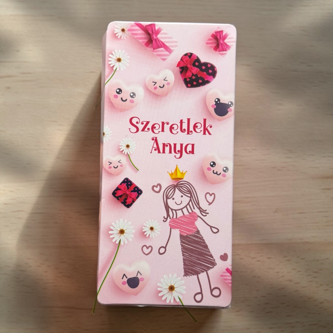 Anyák napi feliratos csokoládé - Szeretlek Anya