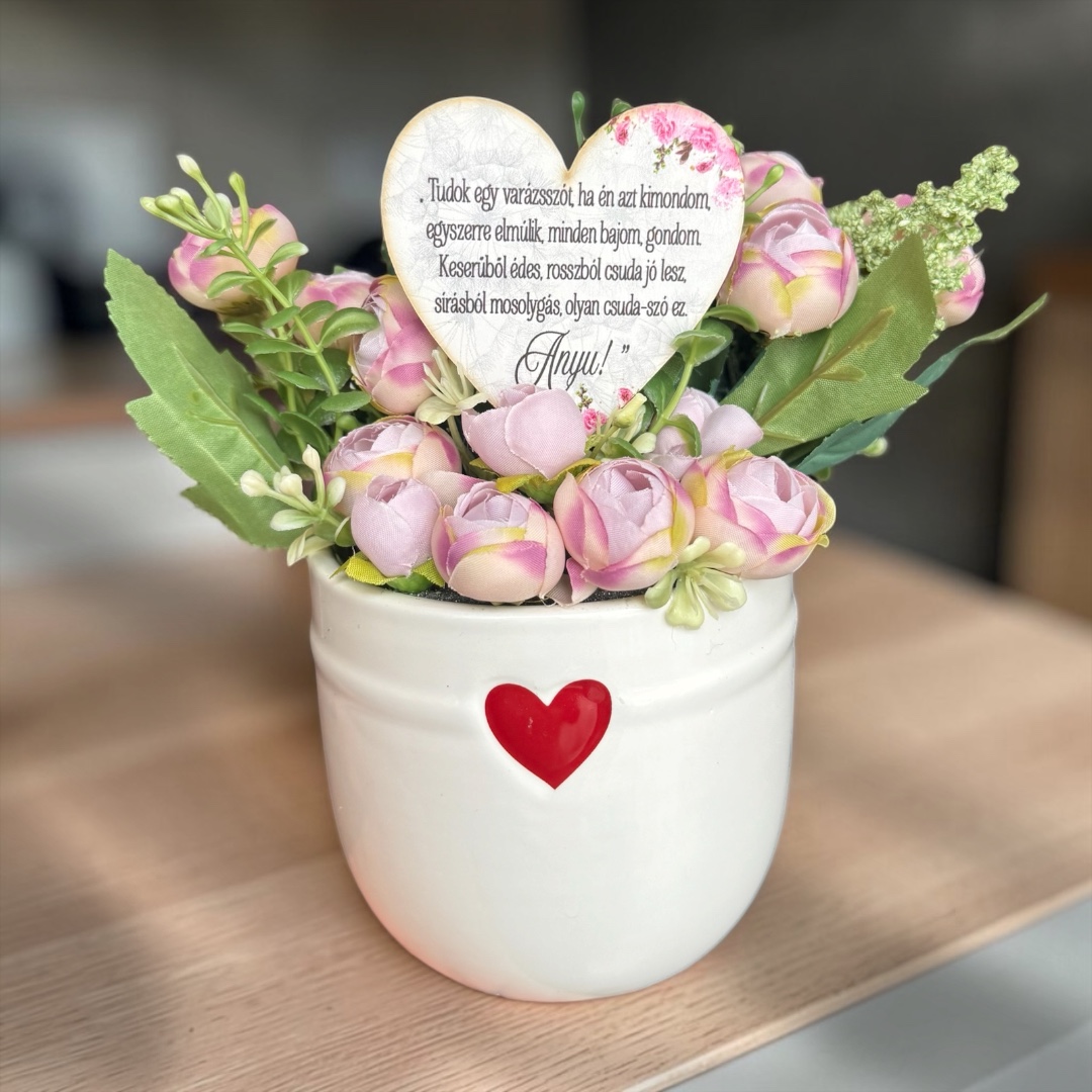 Anyák napi asztaldísz - Anyu