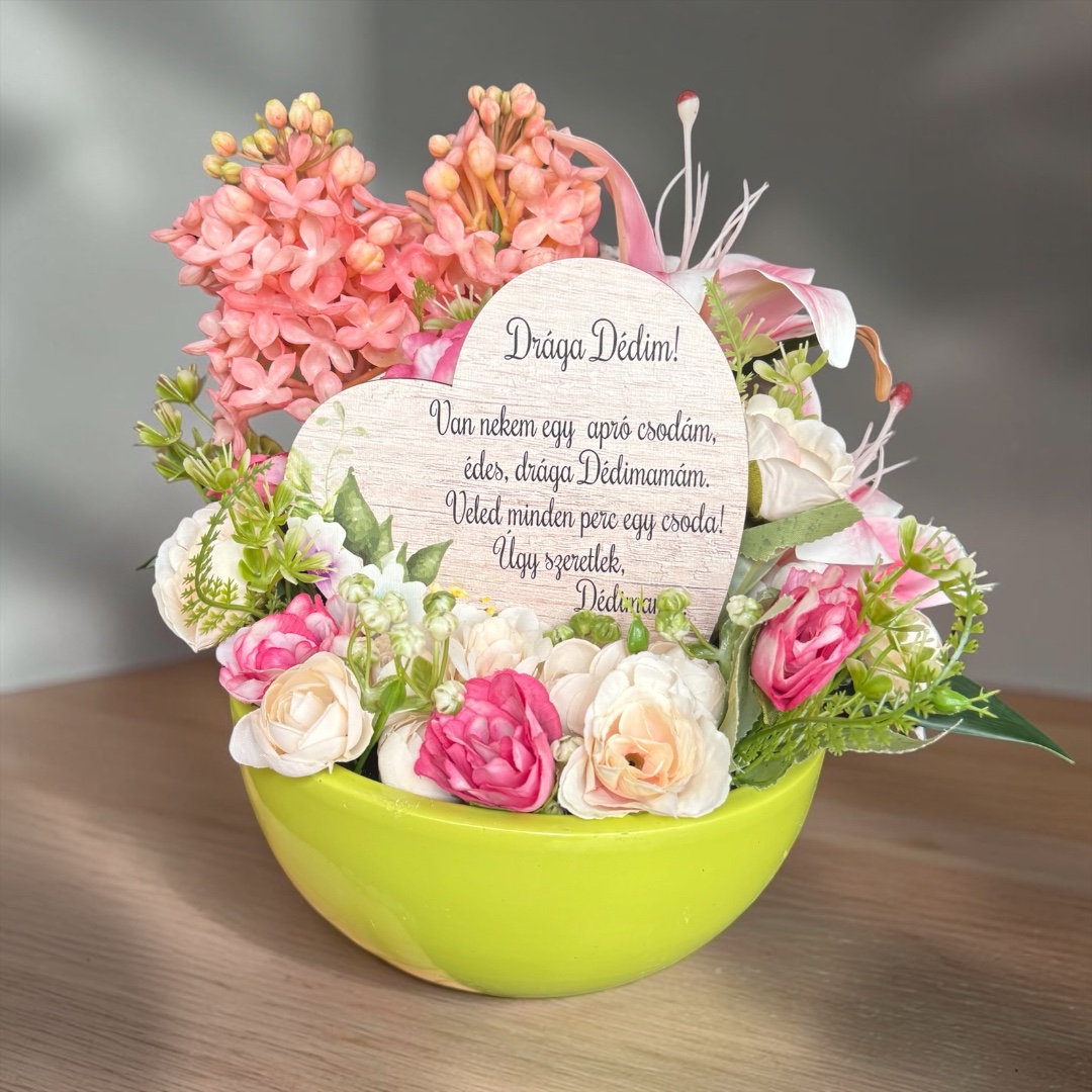 Anyák napi asztaldísz - Drága Dédim