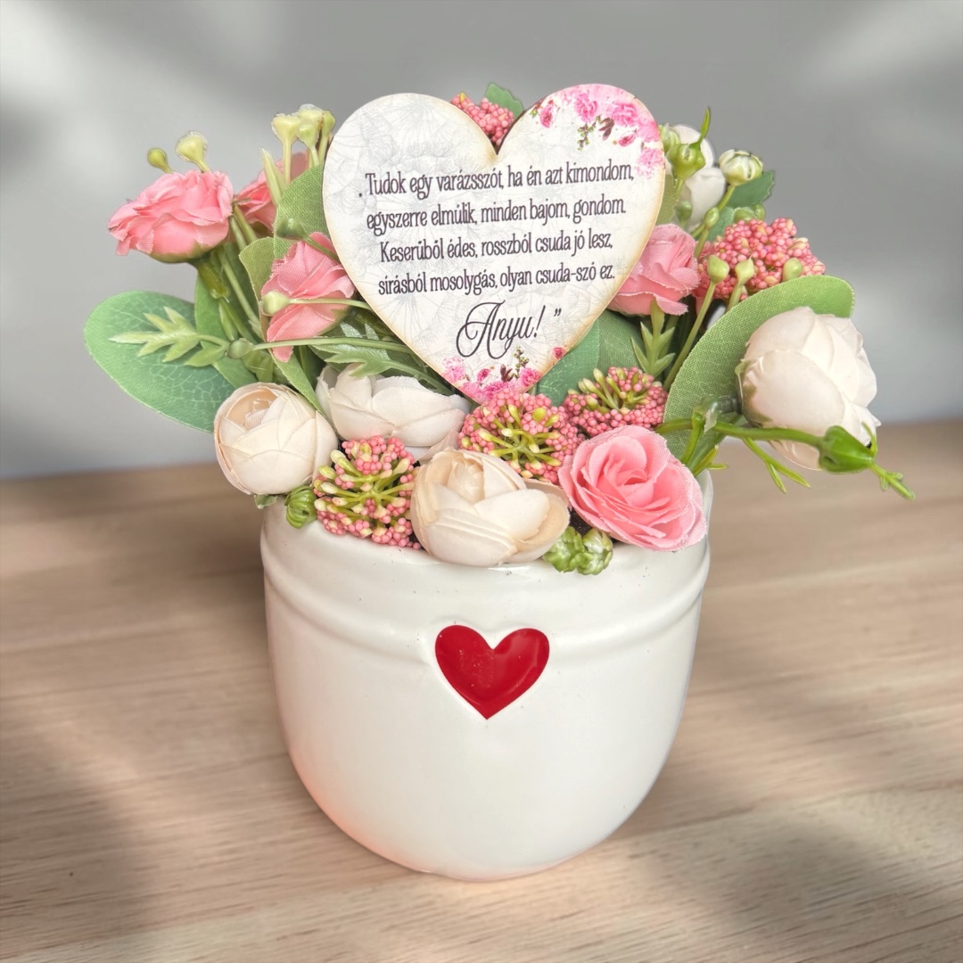 Anyák napi asztaldísz - Anyu