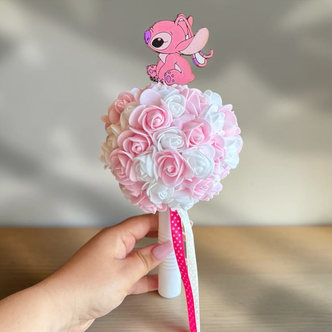 Bölcsis/mini ballagási csokor - stitch
