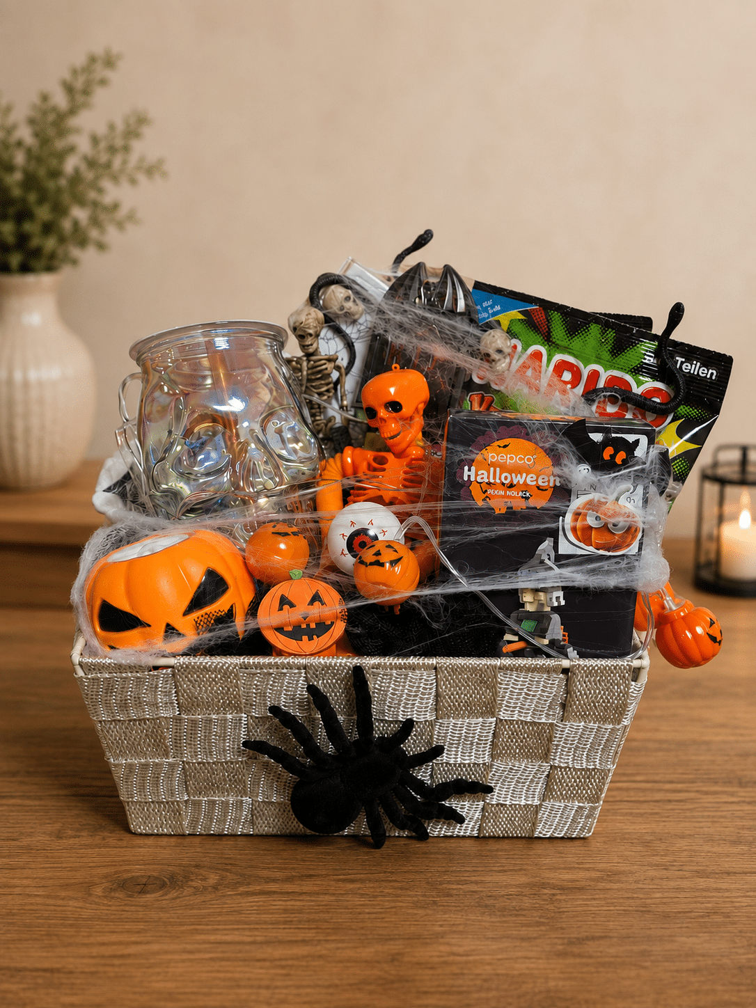 Prémium Halloween ajándékbox – édességekkel és rémisztő meglepetésekkel